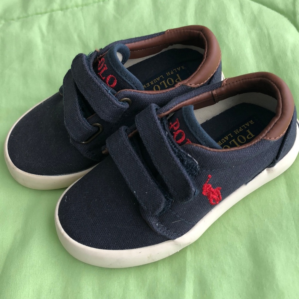 POLO Ralph Lauren Navy Olan Ez toddler sneakers